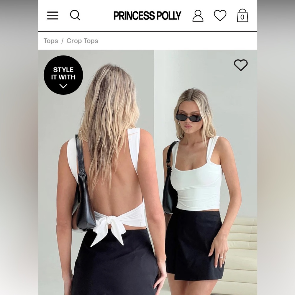 Princess Polly Imelda Top Ivory